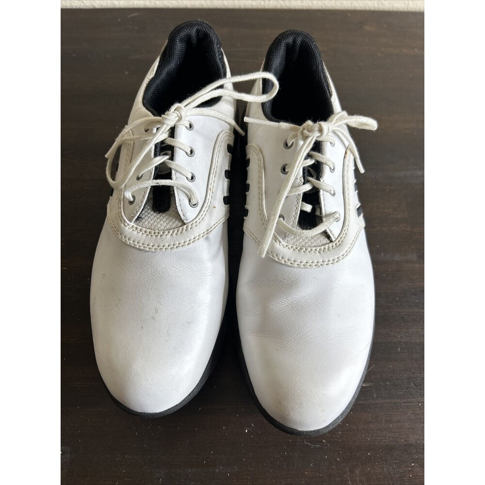 Adidas White Brown Z-Traxion Golf Shoes Oxford Style EVN791003 Men's Size 7.5